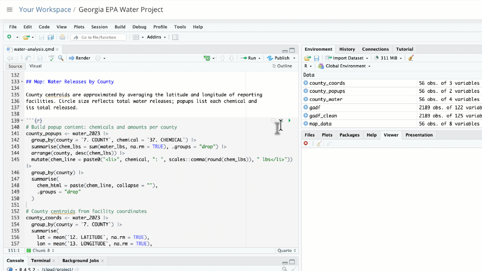 Posit Cloud in action