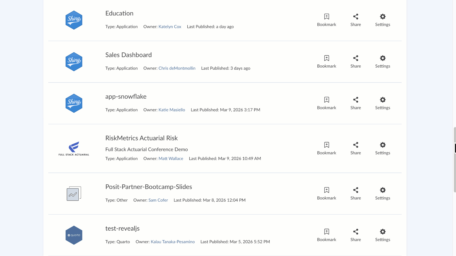 Connect: scroll and open