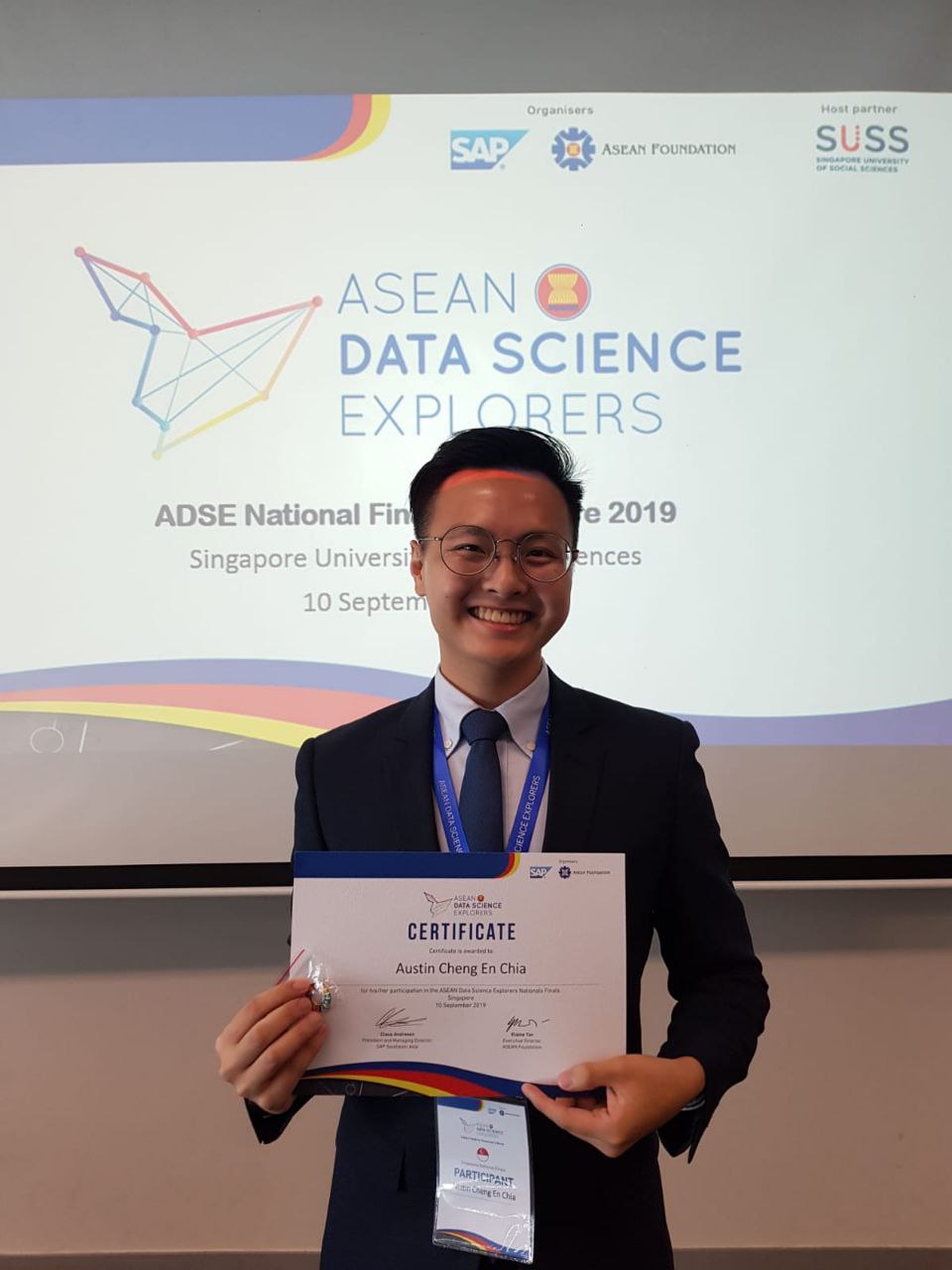 Photo of Austin at ASEAN Data Science Explorers