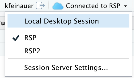 The Connection Status Dropdown