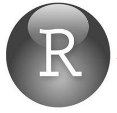 Rstudio black and white logo