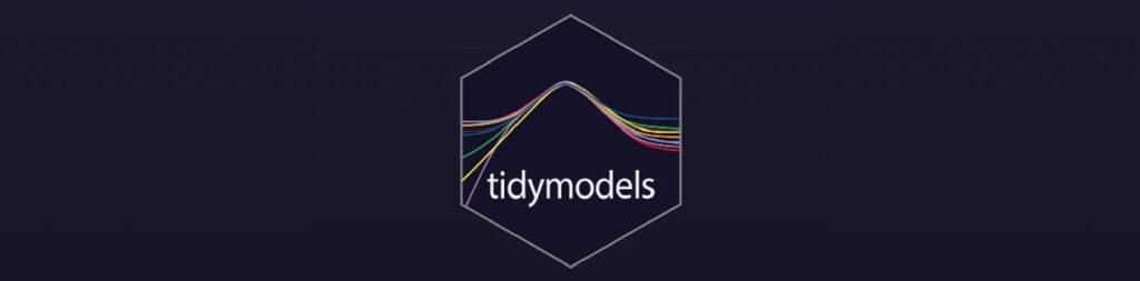 Tidymodels logo on black background