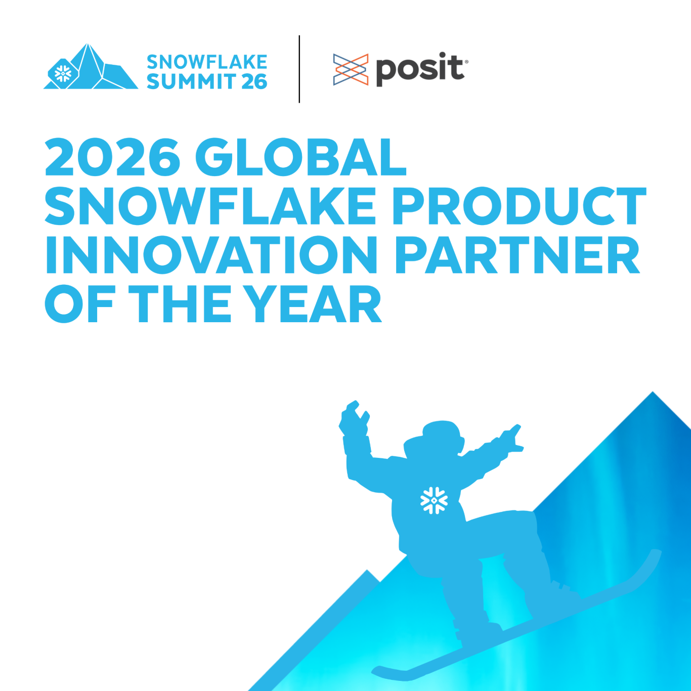 2026 Global Snowflake Product Innovative Partner of the Year badge