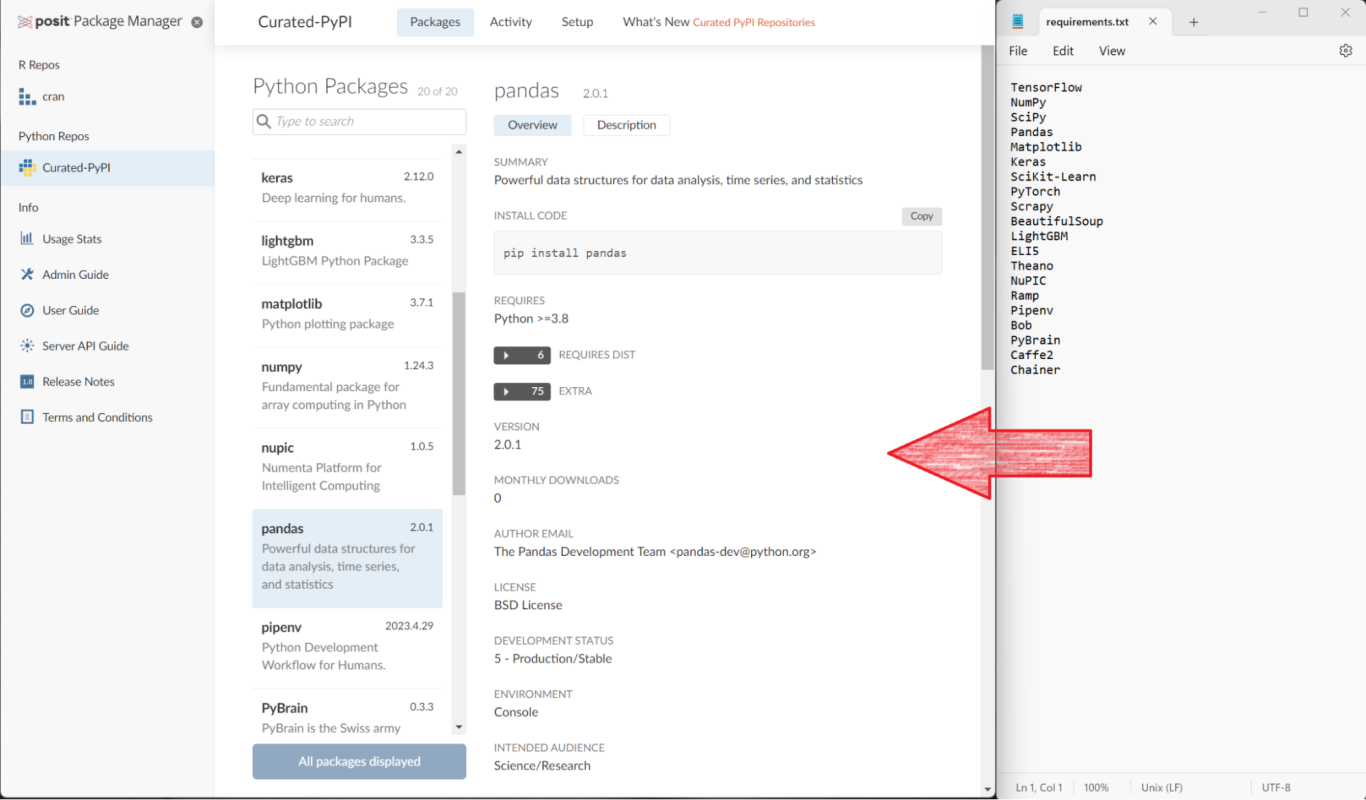 Posit Package Manager 2023.04.0: Curated PyPI repos and more | Posit