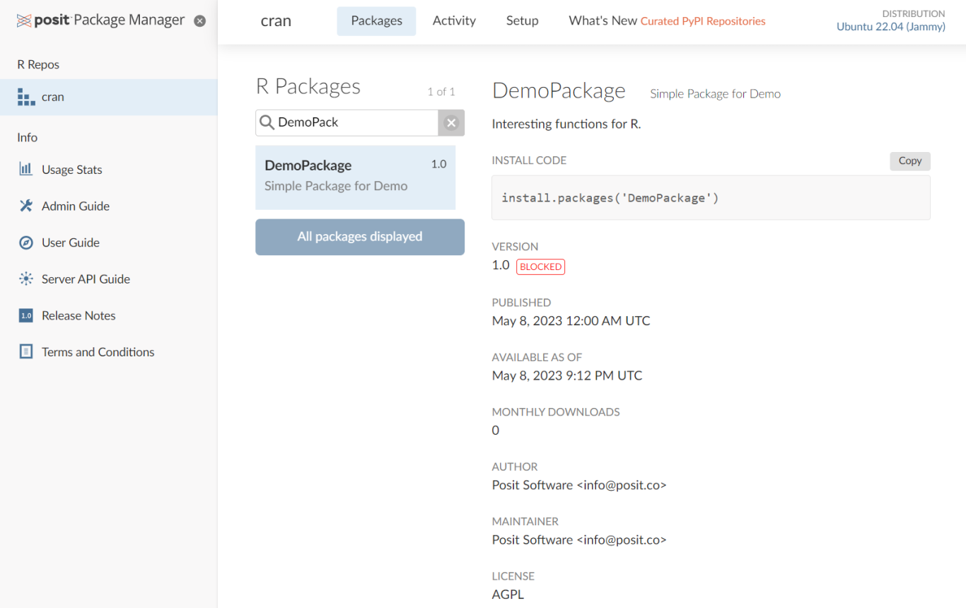 Posit Package Manager 2023.04.0: Curated PyPI repos and more | Posit