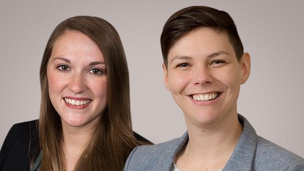 Alix Schmidt and Amanda Ahrens headshots