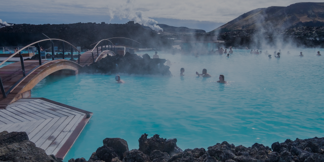 The blue lagoon in iceland