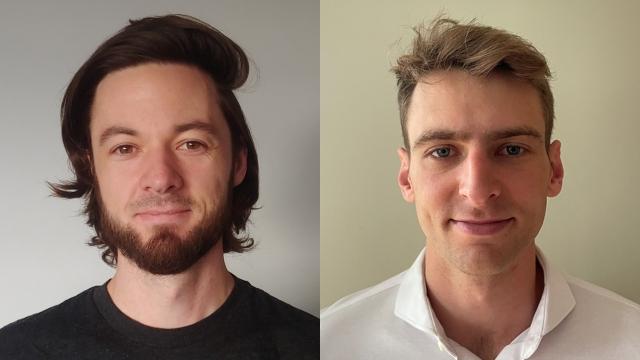 Derek Beaton and Jamie Beverly headshots