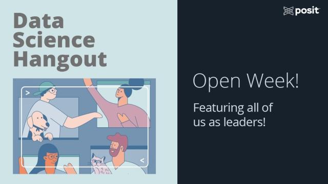 Data Science Hangout Open Week 