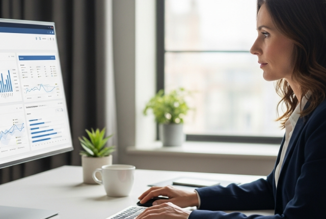 Woman at desk