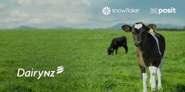 DairyNZ, Snowflake, and Posit banner