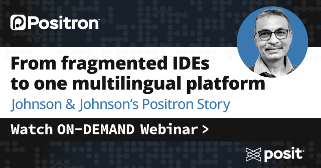 From Fragmented IDEs to One Multilingual Platform: Johnson & Johnson’s Positron Story webinar thumbnail image
