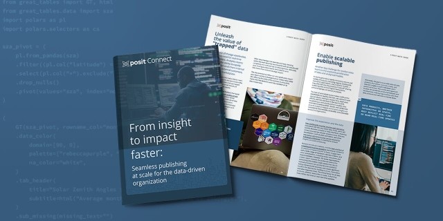 From insight to impact—faster Seamless publishing at scale with Posit Connect thumbnail image