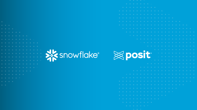 Snowflake and Posit logos