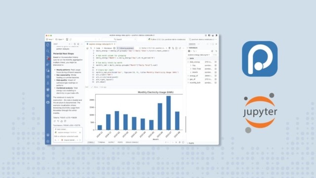 screenshot of Working with Jupyter Notebooks in Positron product demo