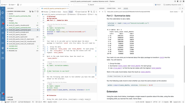 posit academy screenshot