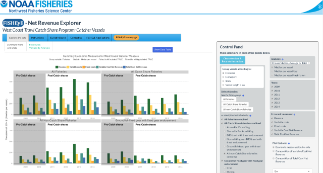 An analytics dashboard