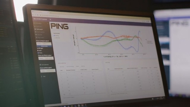 PING's analytics dashboard on a computer screen