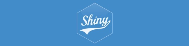 shiny logo on blue background