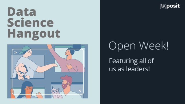 Data Science Hangout Open Week 