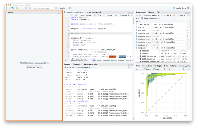 AI assistance in Rstudio