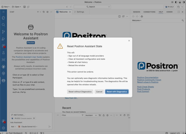 Positron screenshot