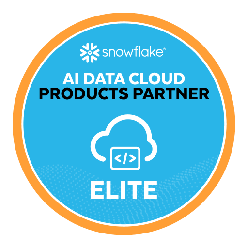 Snowflake AI Data Cloud Products Partner Elite Badge