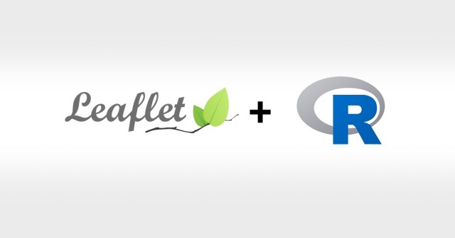 Leaflet logo plus the R logo