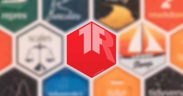 The tensorflow package hex on a blurred wall of other package hexes