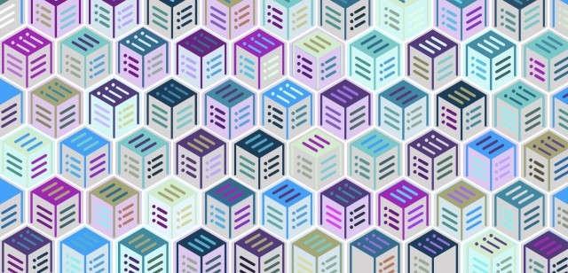 A tessalation of tables ontop of tables.