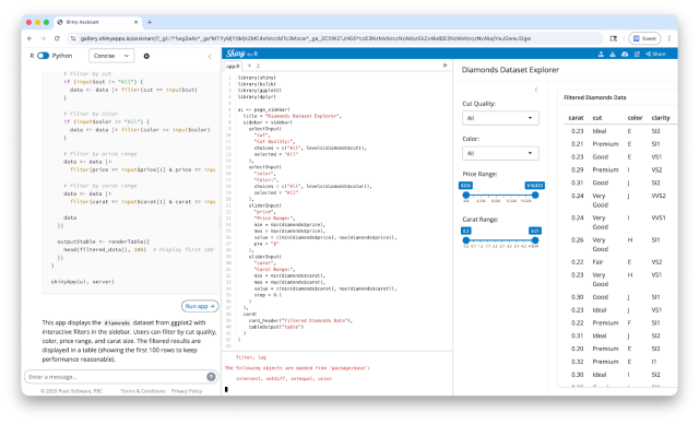 Shiny Assistant (released 2024, screenshot March 2026)