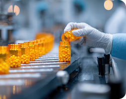 assembly line worker with medications
