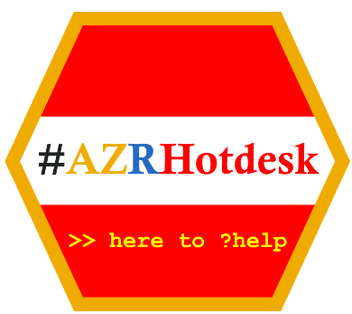 AZRHotdesk hex sticker