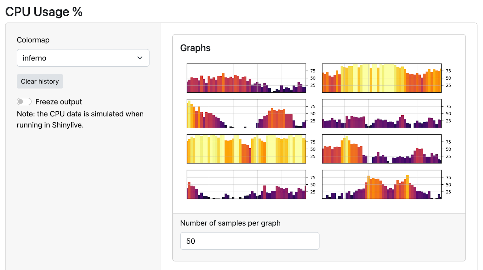App with new sidebar