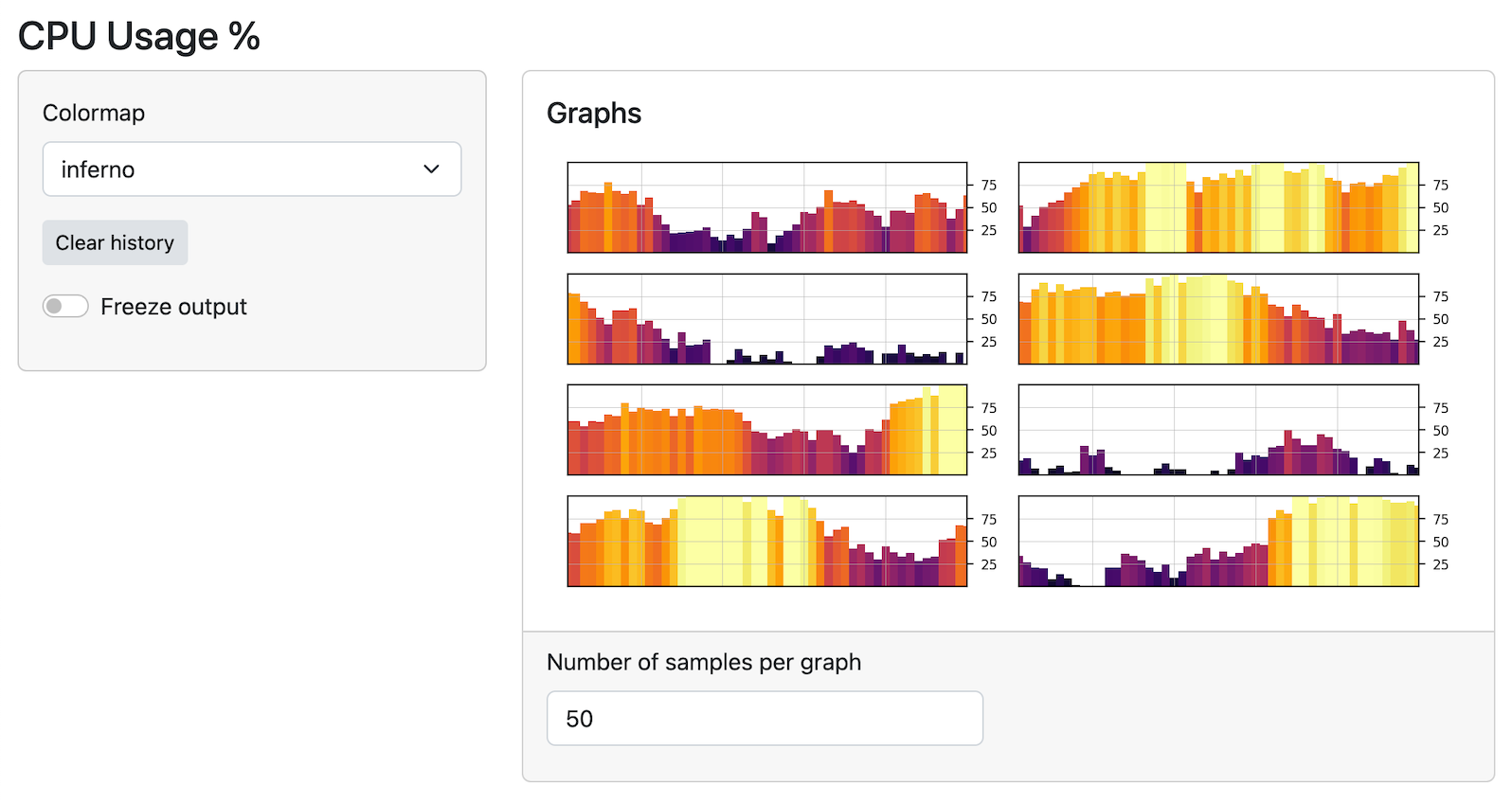 App with old sidebar