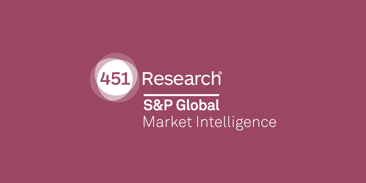 451 Research S&P Global Market Intelligence logo on purple