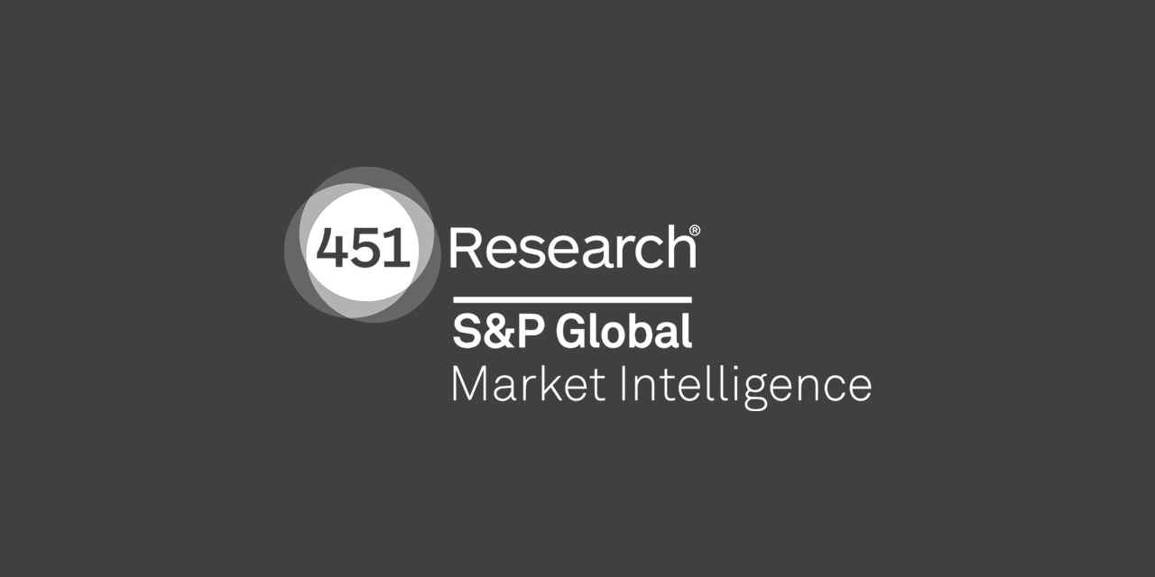 451 Research S&P Global Market Intelligence logo on gray