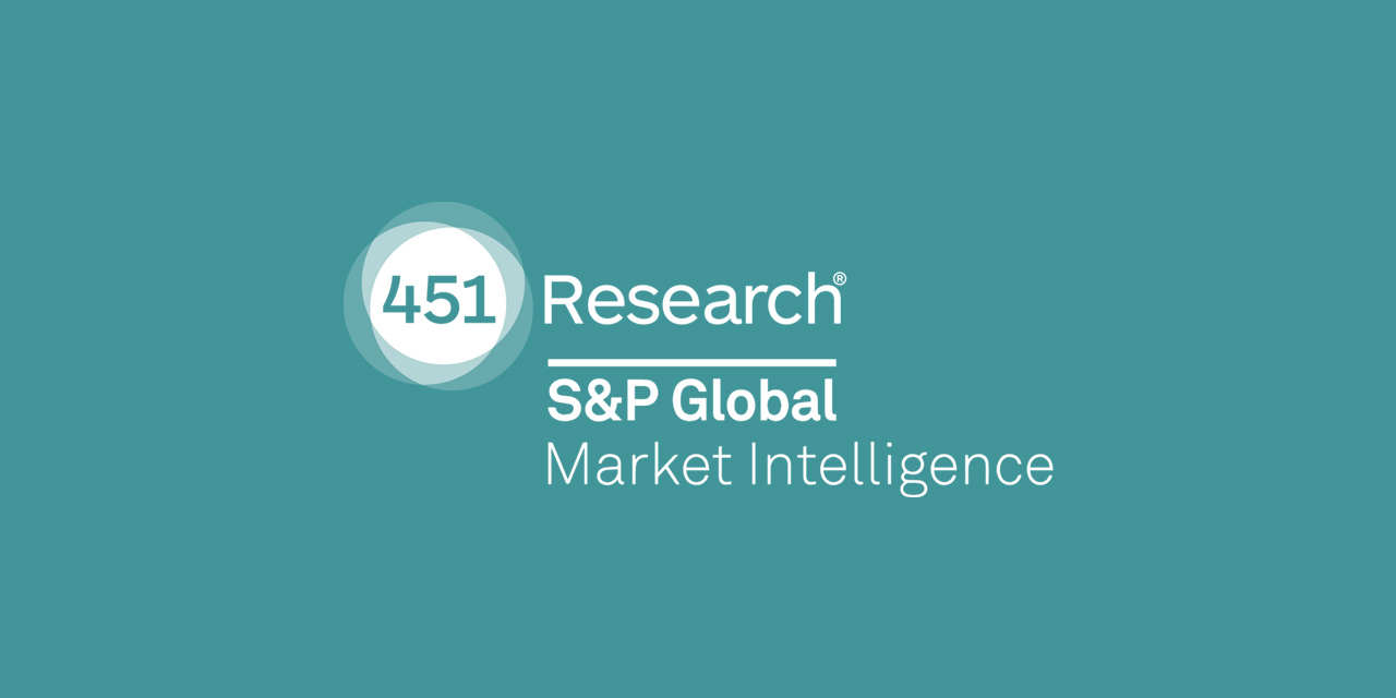 451 Research S&P Global Market Intelligence logo on teal