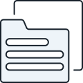 icon of a document and file folder