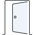 icon of open door