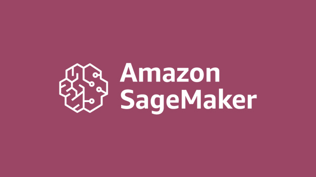 Amazon Sagemaker Logo on maroon background