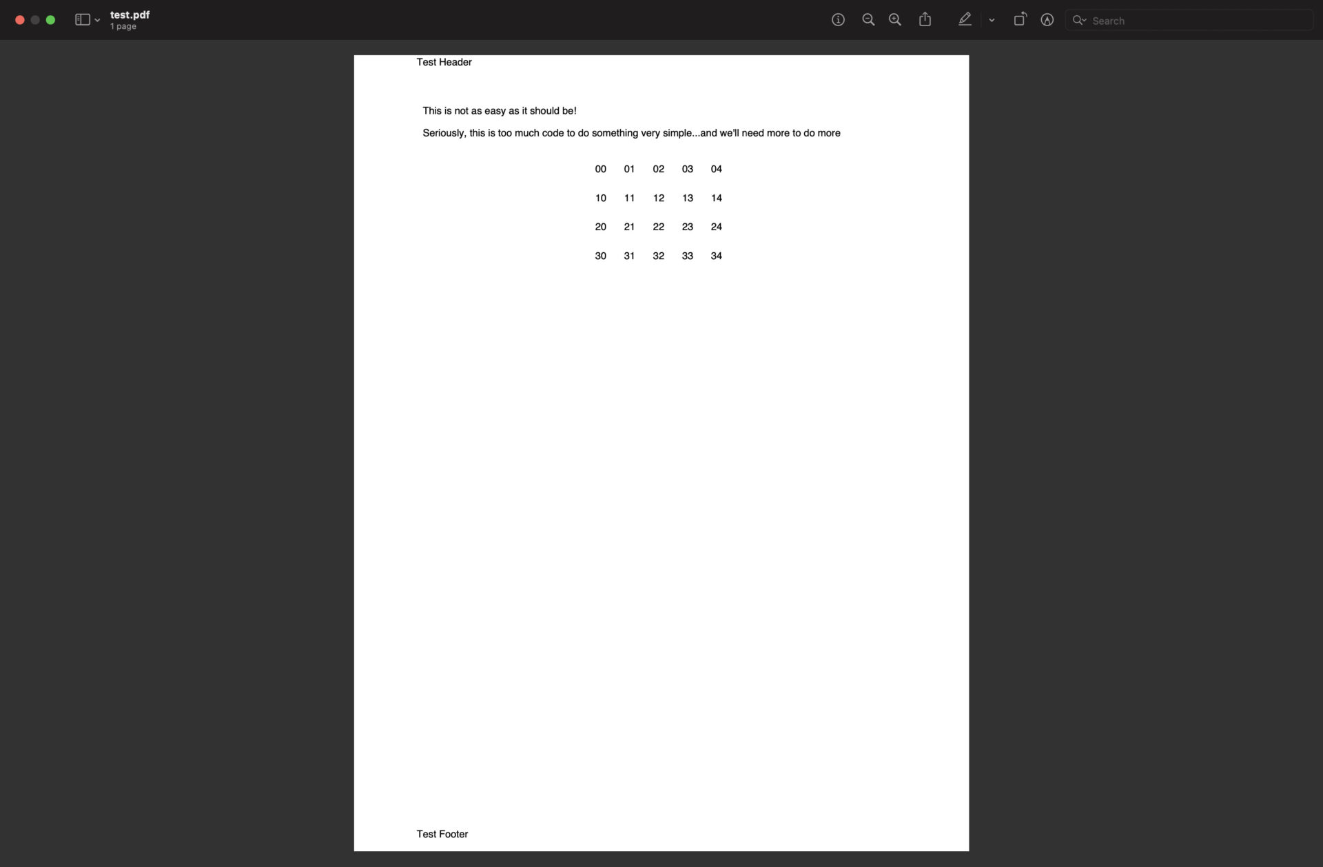 PDF created from Python example