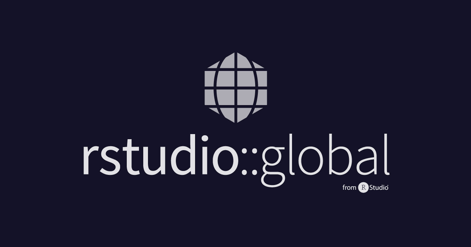 a logo for the virtual event called rstudio::global(2021)