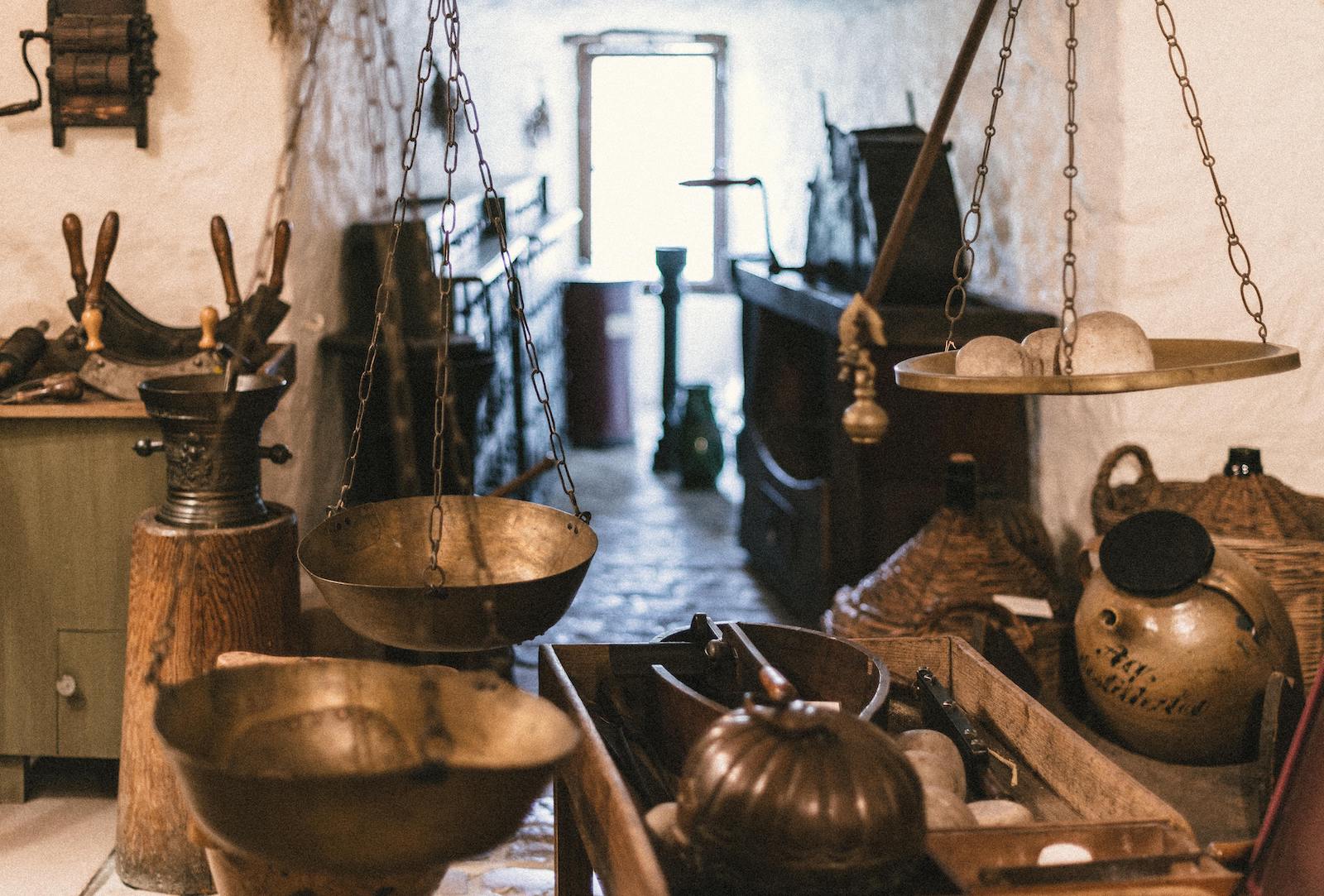 image of old kitchen scales