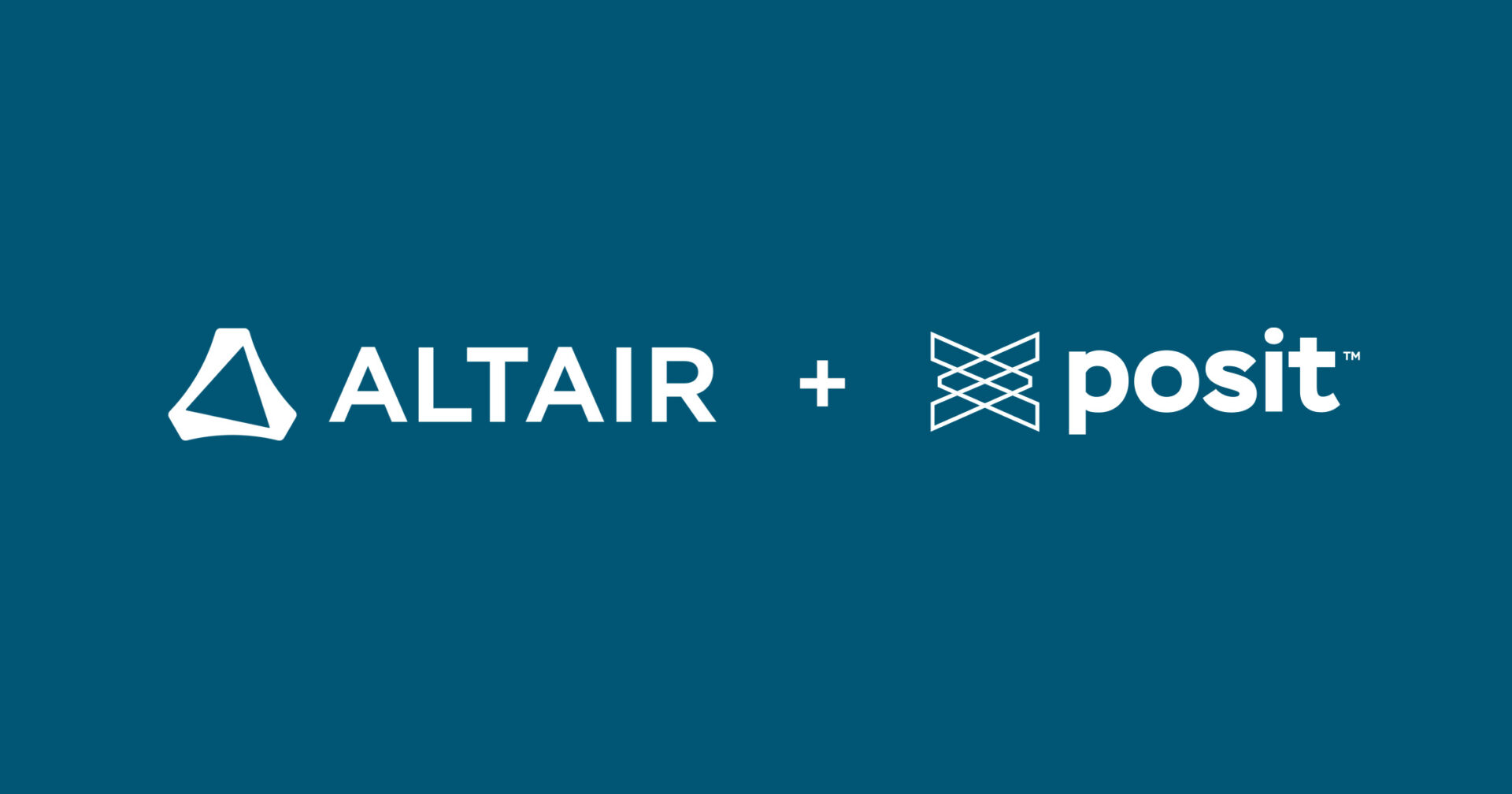 Altair logo plus Posit logo