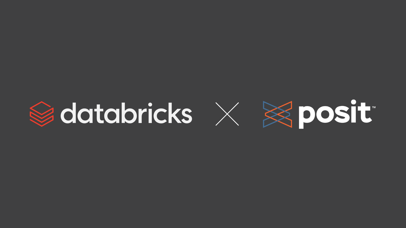 Databricks logo x Posit logo