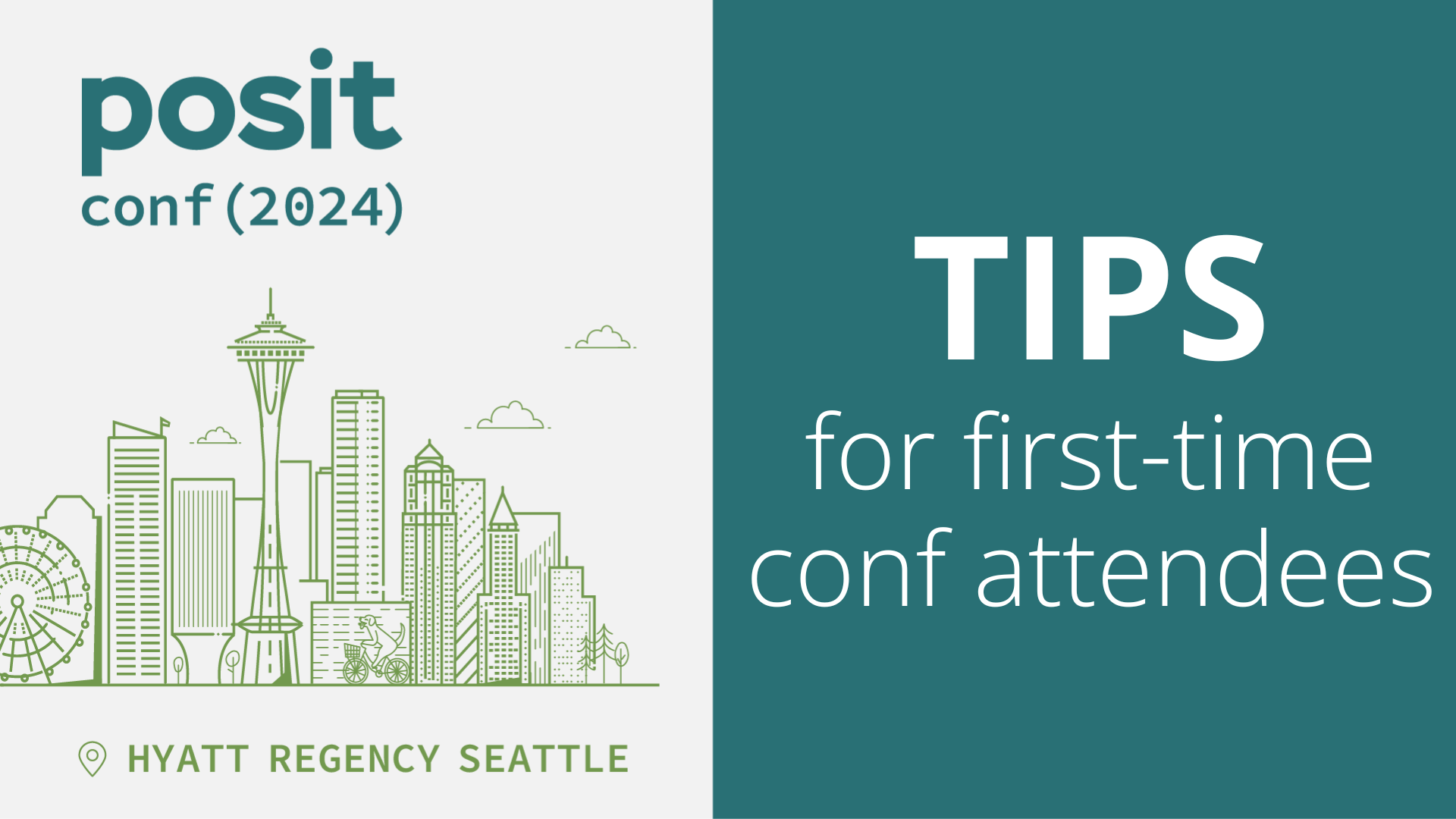 posit::conf(2024) tips for first-time conf attendees