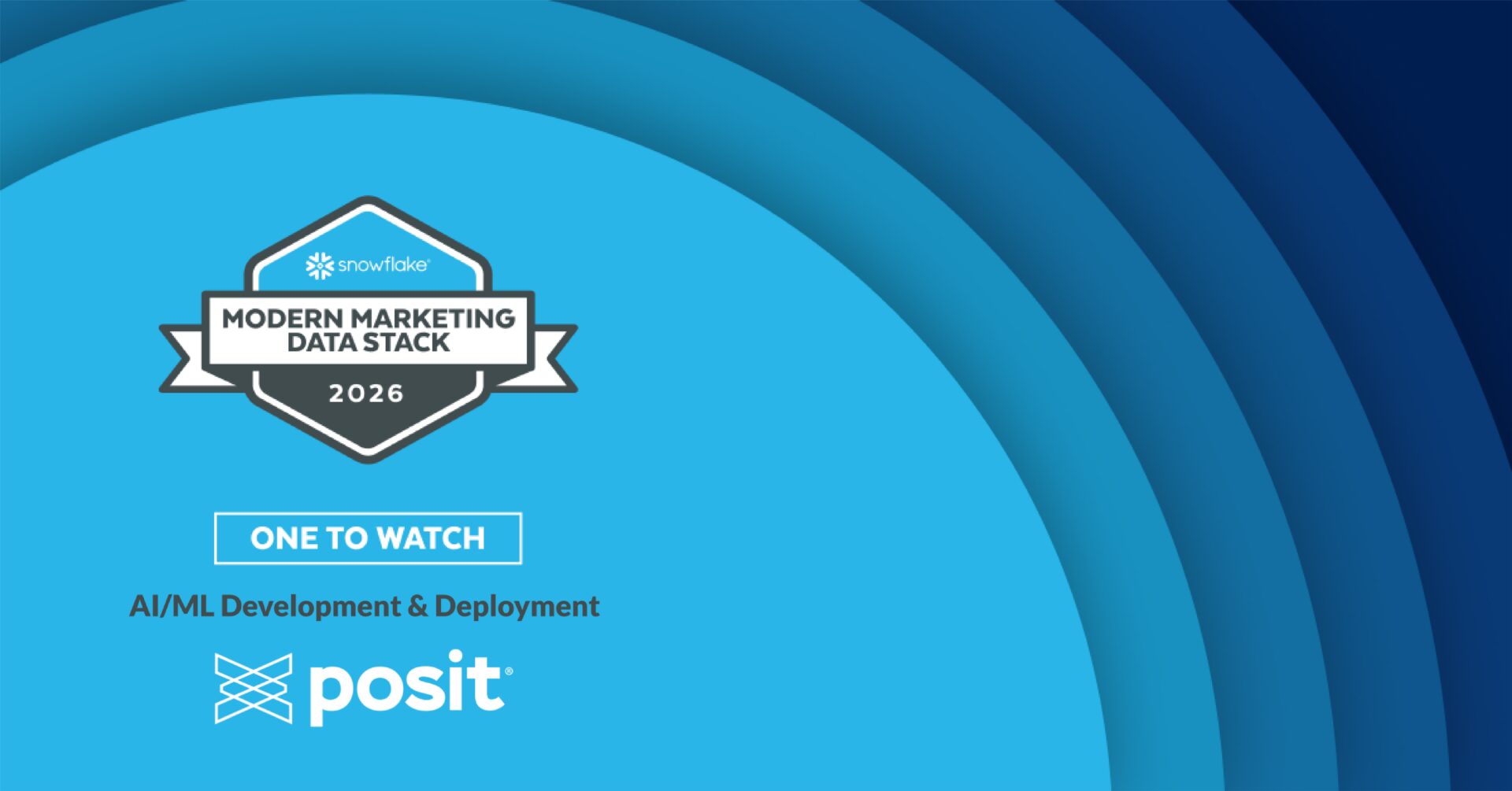 Posit: Modern Marketing Data Stack - One to Watch Badge