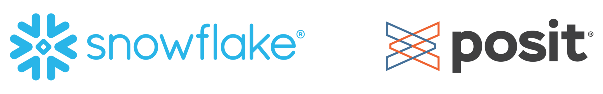 snowflake and posit logo