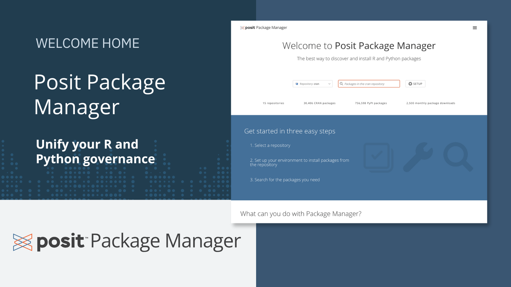 Posit Package Manager Welcome Home